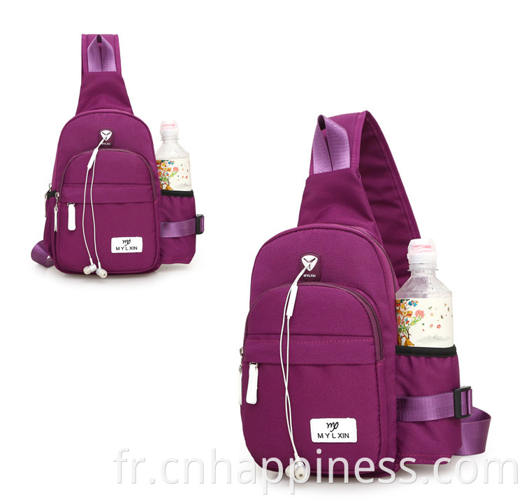 2020 Tendances Voyage du sac d'épaule violet Bagpack neutre